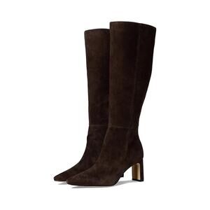 SAM EDELMAN Womens Sylvia Knee High Boots US 7.5 WIDE CALF Brown Suede NIB